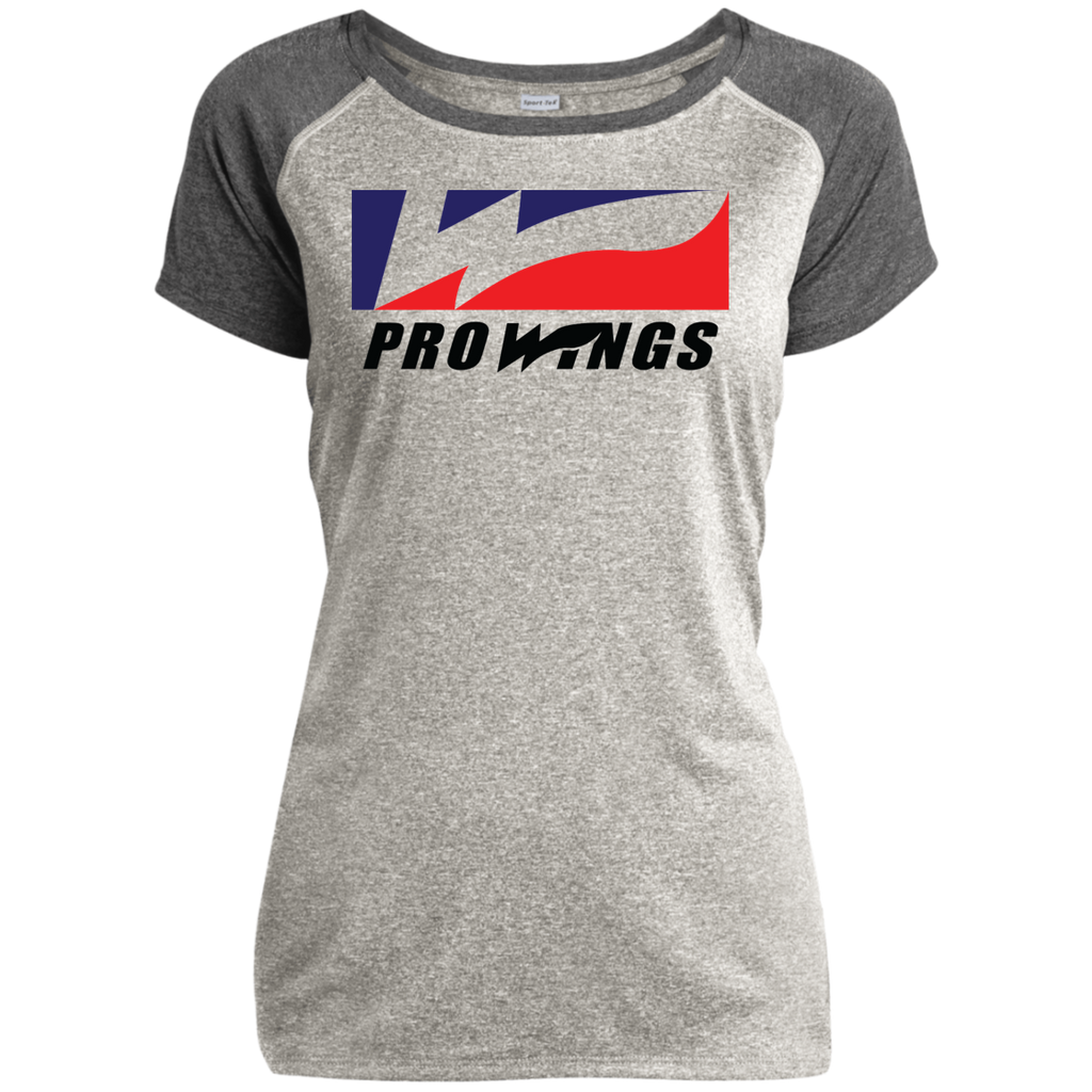 Pro Wings  Ladies Heather on Heather Performance T-Shirt