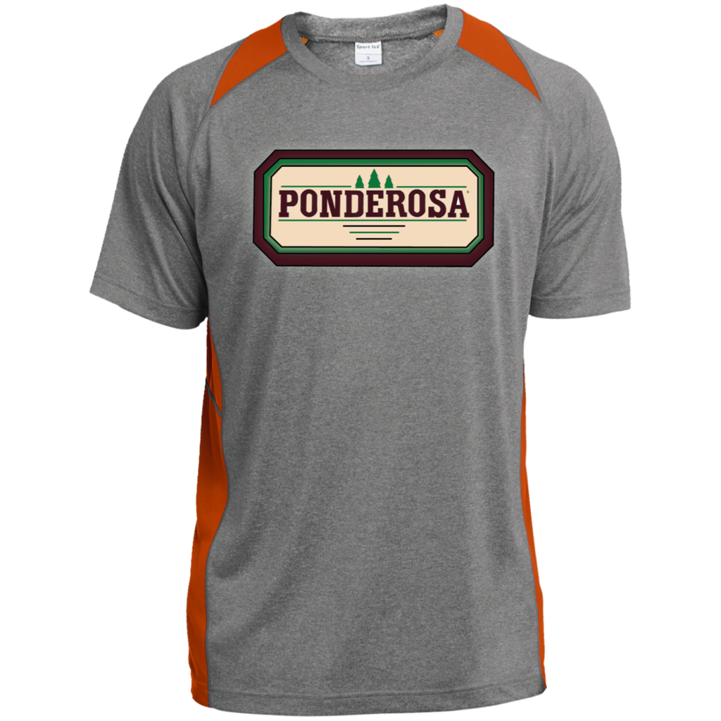 Ponderosa ST361 Heather Colorblock Poly T-Shirt
