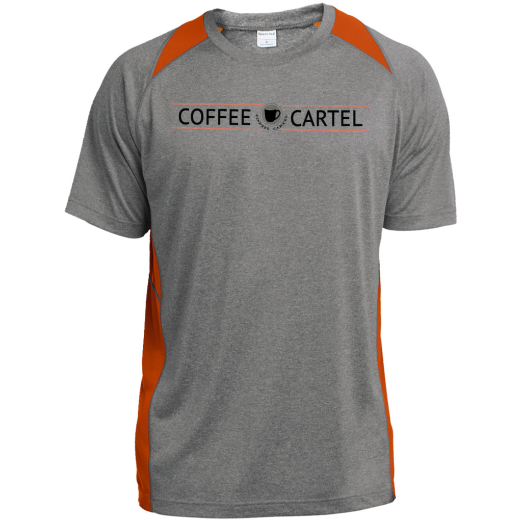 Coffee Cartel ST361 Heather Colorblock Poly T-Shirt
