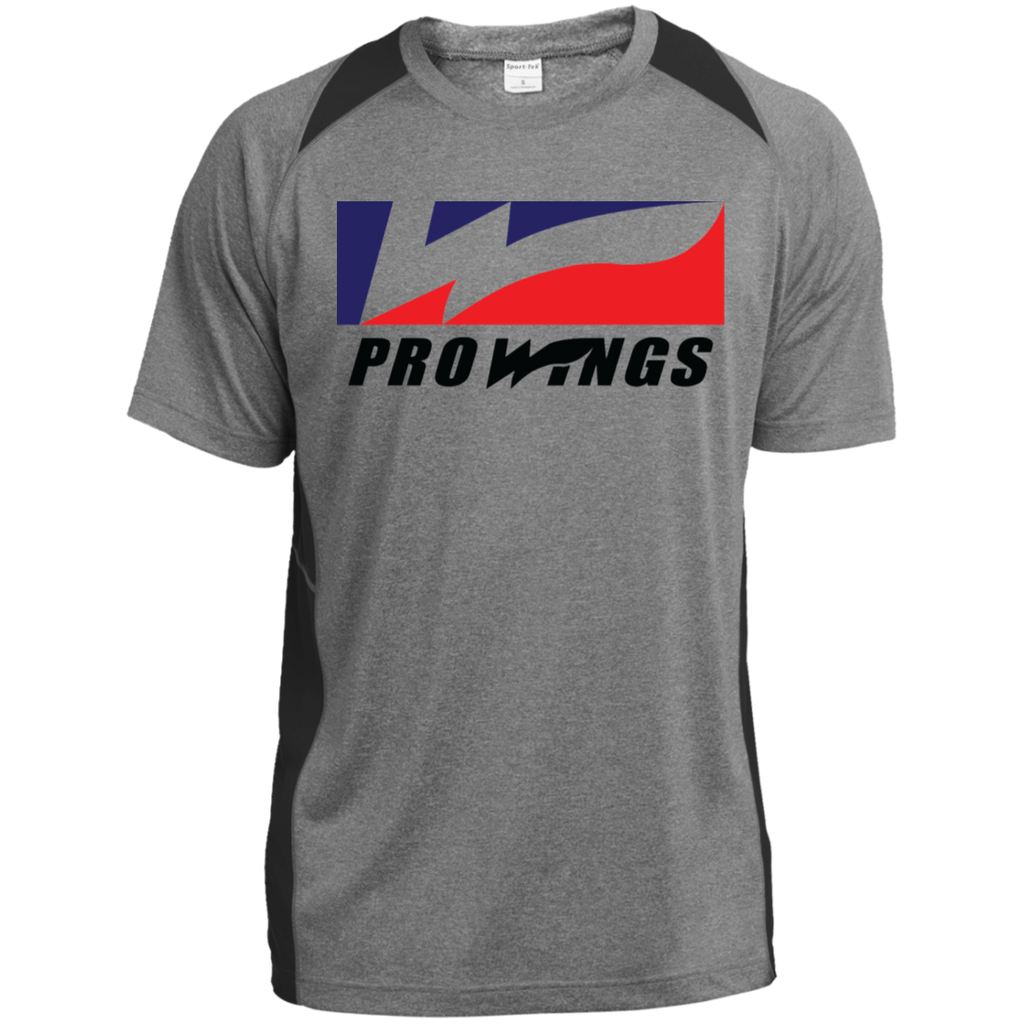 Pro Wings Heather Colorblock Poly T-Shirt