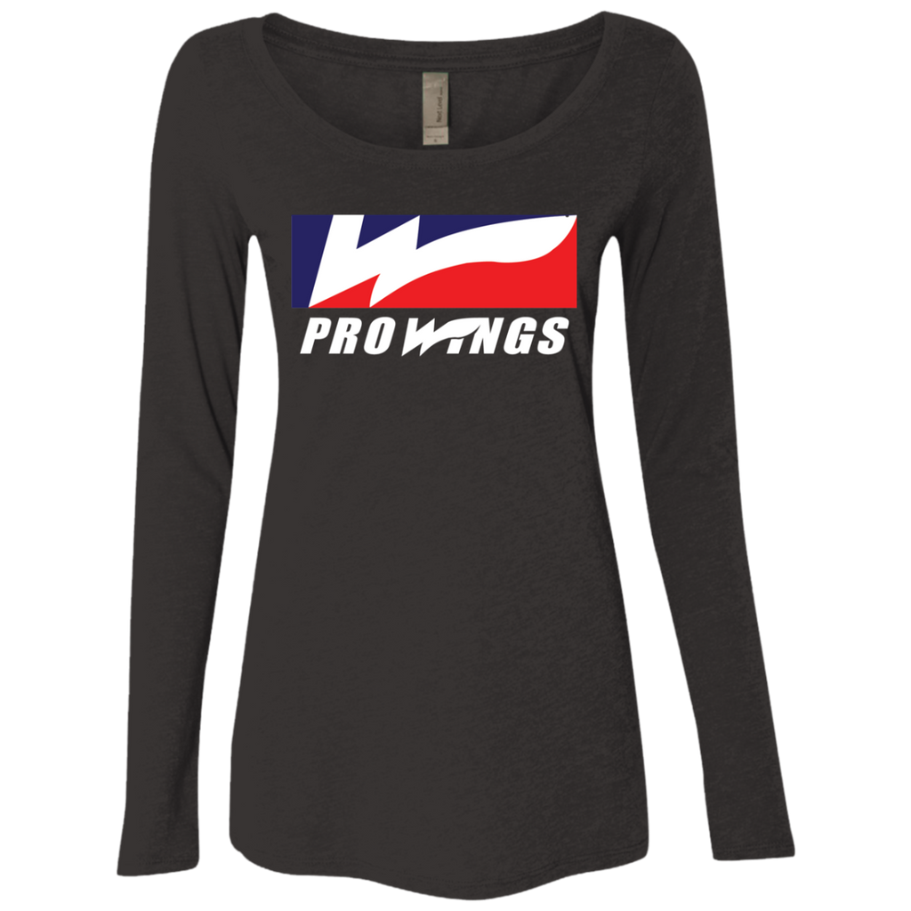 Pro Wings  Ladies' Triblend LS Scoop