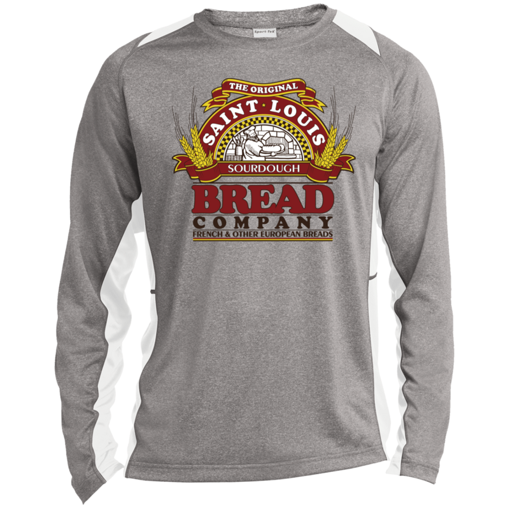 St. Louis Bread Co. ST361LS Long Sleeve Heather Colorblock Poly T-Shirt
