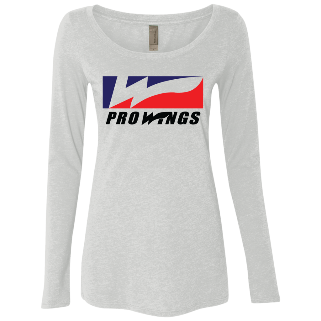 Pro Wings Ladies' Triblend LS Scoop