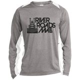 River Roads Mall ST361LS Long Sleeve Heather Colorblock Poly T-Shirt