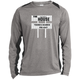 Animal House ST361LS Long Sleeve Heather Colorblock Poly T-Shirt