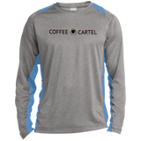 Coffee Cartel ST361LS Long Sleeve Heather Colorblock Poly T-Shirt