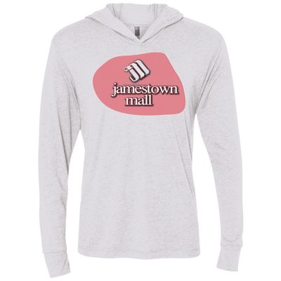 Jamestown Mall Red NL6021 Unisex Triblend LS Hooded T-Shirt