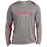 Sam Goody ST361LS Long Sleeve Heather Colorblock Poly T-Shirt