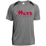 Mars Music ST361 Heather Colorblock Poly T-Shirt