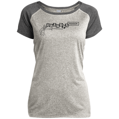 Grandpa Pigeon LST362 Ladies Heather on Heather Performance T-Shirt