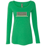 Sanford And Son NL6731 Ladies' Triblend LS Scoop