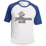 Jamestown Mall White T201 SS Colorblock Raglan Jersey