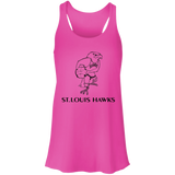 St. Louis Hawks Black B8800 Flowy Racerback Tank