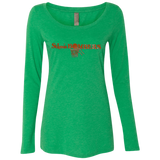 St. Louis Bombers NL6731 Ladies' Triblend LS Scoop