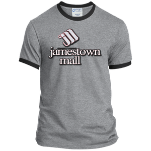 Jamestown Mall White PC54R Ringer Tee