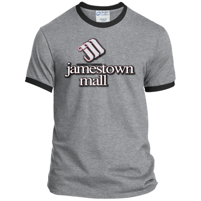 Jamestown Mall White PC54R Ringer Tee