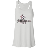 Jamestown Mall White B8800 Flowy Racerback Tank