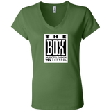 The Box White B6005 Ladies' Jersey V-Neck T-Shirt