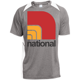 National ST361 Heather Colorblock Poly T-Shirt