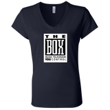 The Box White B6005 Ladies' Jersey V-Neck T-Shirt