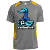 St. Louis Steamers White ST361 Heather Colorblock Poly T-Shirt