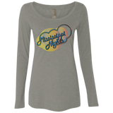 Mississippi Nights NL6731 Ladies' Triblend LS Scoop