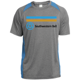 Southwestern Bell ST361 Heather Colorblock Poly T-Shirt