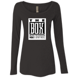 The Box White NL6731 Ladies' Triblend LS Scoop