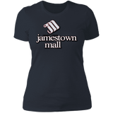 Jamestown Mall White NL3900 Ladies' Boyfriend T-Shirt