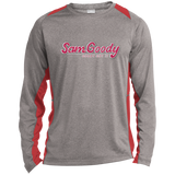 Sam Goody ST361LS Long Sleeve Heather Colorblock Poly T-Shirt