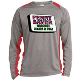 ST361LS Long Sleeve Heather Colorblock Poly T-Shirt