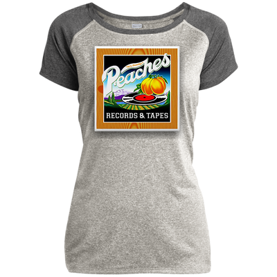 Peaches LST362 Ladies Heather on Heather Performance T-Shirt