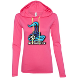 887L Ladies' LS T-Shirt Hoodie