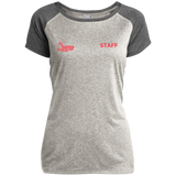 Saints Staff LST362 Ladies Heather on Heather Performance T-Shirt