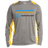 Southwestern Bell ST361LS Long Sleeve Heather Colorblock Poly T-Shirt