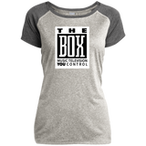 The Box White LST362 Ladies Heather on Heather Performance T-Shirt