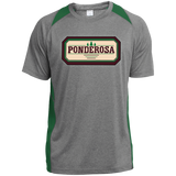 Ponderosa ST361 Heather Colorblock Poly T-Shirt