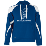 St. Louis Hawks White 229546 Colorblock Hoodie