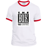 The Box White PC54R Ringer Tee