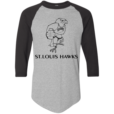 St. Louis Hawks Black 420 Colorblock Raglan Jersey