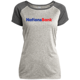 Nations Bank LST362 Ladies Heather on Heather Performance T-Shirt