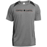 Coffee Cartel ST361 Heather Colorblock Poly T-Shirt