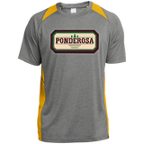 Ponderosa ST361 Heather Colorblock Poly T-Shirt