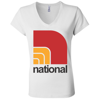 National B6005 Ladies' Jersey V-Neck T-Shirt