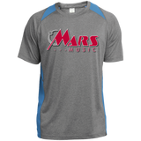 Mars Music ST361 Heather Colorblock Poly T-Shirt