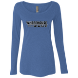 Wherehouse Music NL6731 Ladies' Triblend LS Scoop