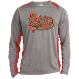 ST361LS Long Sleeve Heather Colorblock Poly T-Shirt