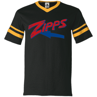 Zips   V-Neck Sleeve Stripe Jersey