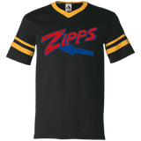 Zips   V-Neck Sleeve Stripe Jersey