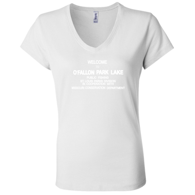 O'Fallon Park B6005 Ladies' Jersey V-Neck T-Shirt